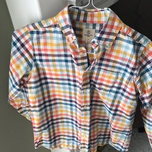 Boys Lands End cotton button down